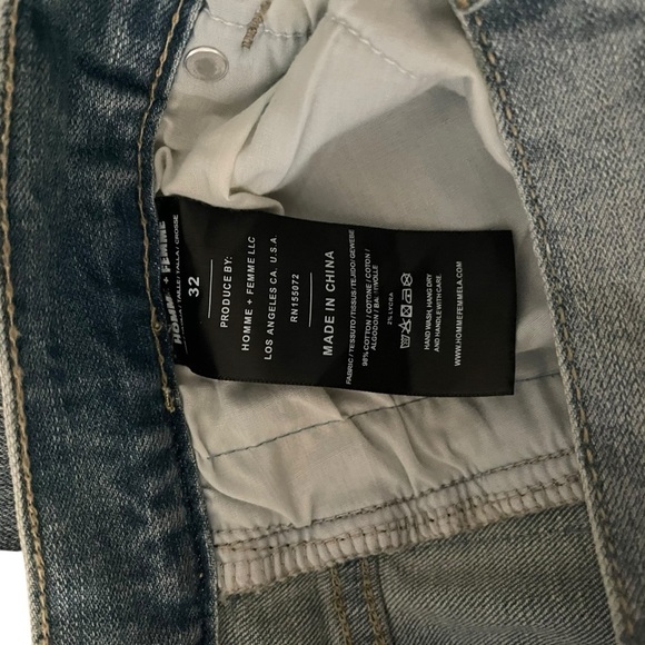 NWT Homme +Femme Women Jeans Size 32 - Picture 8 of 9